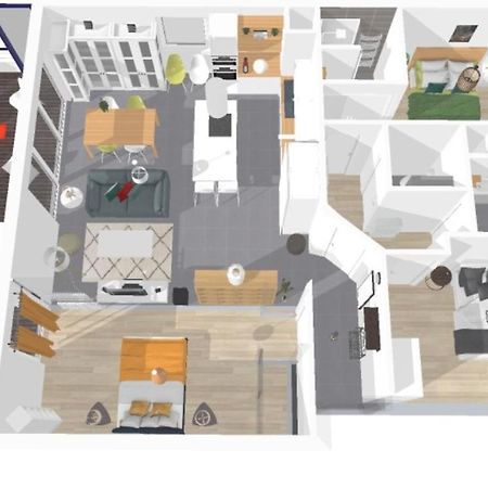 Ferienwohnung Expat Renting - Le Mosaique - Patte D'Oie - Parking Toulouse Exterior foto